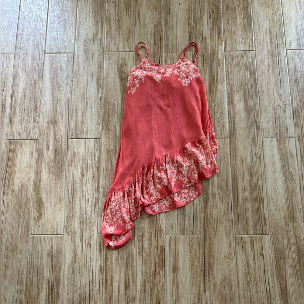 O’Neill Rosella coral asymmetrical dress Size XS EUC